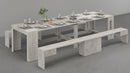 Panca Allungabile 66/290x25x45 cm Pratika Singola A Cemento  