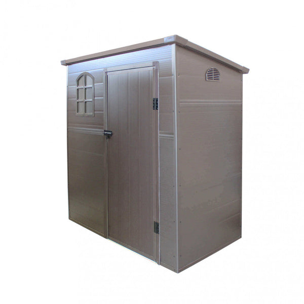 Casetta Box da Giardino Maison 191x111x194 h cm in Plastica Marrone sconto