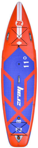 SUP Tavola Stand Up Paddle Gonfiabile 335x84x15 cm Kayak ZRAY Fury Pro Rosso