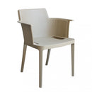 Poltrona Cathy 60x58x76,5 cm  in Polipropilene Tortora