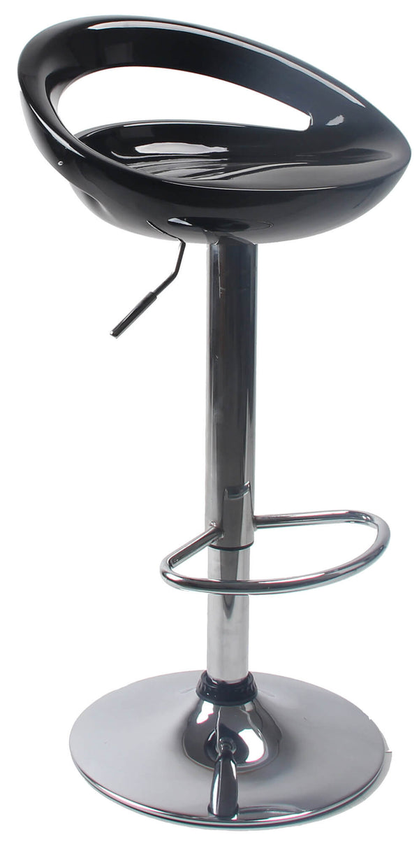 Sgabello con Alzata a Gas e Seduta Girevole in ABS Motti Seattle Nero Lucido sconto