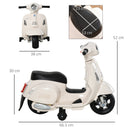 Piaggio Mini Vespa GTS Elettrica 6V per Bambini Bianca