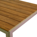Tavolo da Giardino 80x80xh75 cm in Alluminio Polywood Tortora