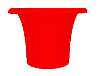 sconto Vaso Ø72x50 cm in Resina Arkema Tummy Vase Cherry