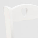 Seggiolone Sgabello per Bambini 36x36x85 cm in Legno Bianco