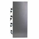 Cassette Postali 42x18x30 cm Artigian 4 Posti con Serratura in Metallo Antracite