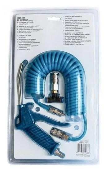 ALLRide Pistola spolveratrice aria tubo 5 M a bobina spirale pneumatica