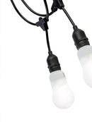 Cavo per Esterno con 5 Portalampade E27 5m in Termoplastico Sovil Nero