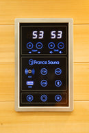 Sauna Finlandese ad Infrarossi 2/3 Posti 120x120 cm H190 in Legno di Abete Apollon 2C