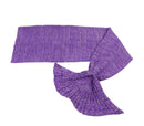 Coperta in Acrilico 180x100 cm Coda di Sirena Viola