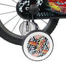 Bicicletta per Bambini 14" Disney Cars Freni Caliper e Stabilizzatori in Acciaio Hi-Ten Rosso