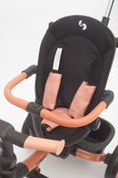 Passeggino Triciclo per Bambini 1-3 Anni Trico Luxury Gold 7 Modalità di Guida Rosa