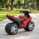 Moto Cavalcabile Balance Senza Pedali per Bambini 18-36 Mesi con Musica Rosso      