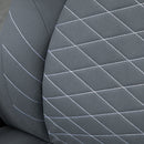 Sedia da Ufficio Direzionale 65,5x69,5x112-122 cm in Poliestere Grigio Scuro