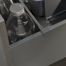 Set di Divisori Casseti Vertex-Concept L900 Grigio Antracite Alluminio e Tecnoplastica Emuca