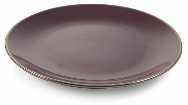 sconto Set 6 Piatti Piani Ø26,5x2,5 cm in Gres Villa d'Este Home Tivoli Royal Passion Viola