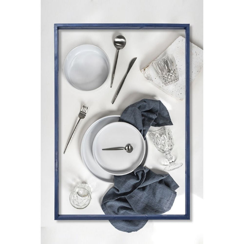 Servizio Piatti da Tavola 12 Pezzi in Gres VdE Tivoli 1996 Gourmet Bianchi