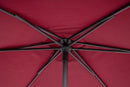 Ombrellone da Giardino Ø270x220 cm in Acciaio Samba Antracite-Burg