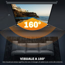 Telo Proiettore 85"" Formato 1:1 con Telecomando 176,5x8x176,5 cm Bianco 