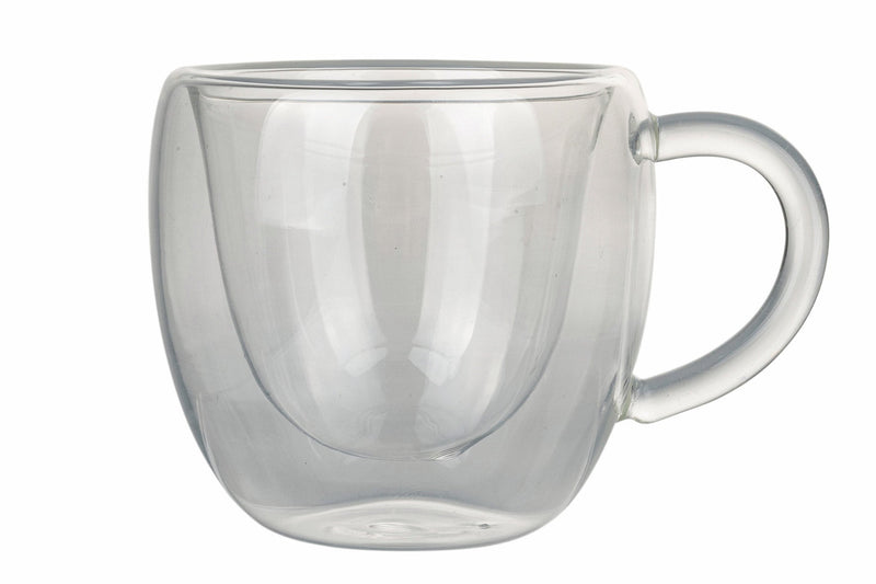 Set 4 Tazzine Caffè con Manico in Vetro Incamiciato 90 ml Villa d'Este Home Tivoli Moka