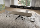Tavolo Allungabile 160/420x90 cm Niket Tortora Gambe Antracite      