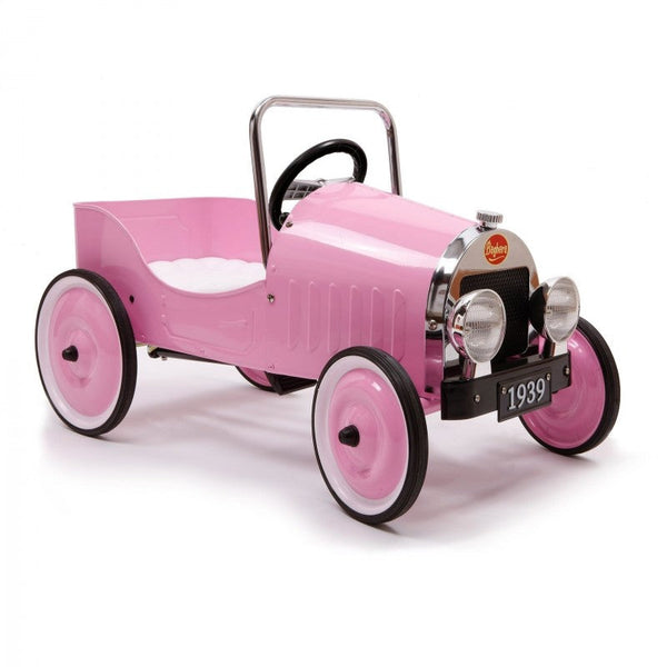 Auto a Pedali Vintage da Corsa per Bambini Baghera Classic Rosa sconto