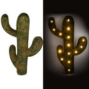 Cactus in metallo verde con led cm 40x58,5x5
