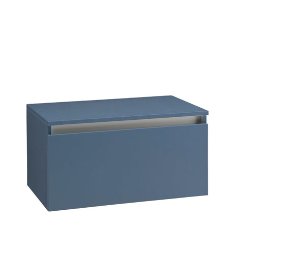 sconto Mobile Bagno Sospeso 70 cm con Top in Legno TFT Ibiza Blu Opaco