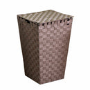 Cesto Portabiancheria in poliestere tortora quadro cm 33x33xh53
