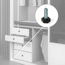 Regolabili per Mobile Base Esagonale M8 H38 mm Acciaio 20 Pezzi Emuca