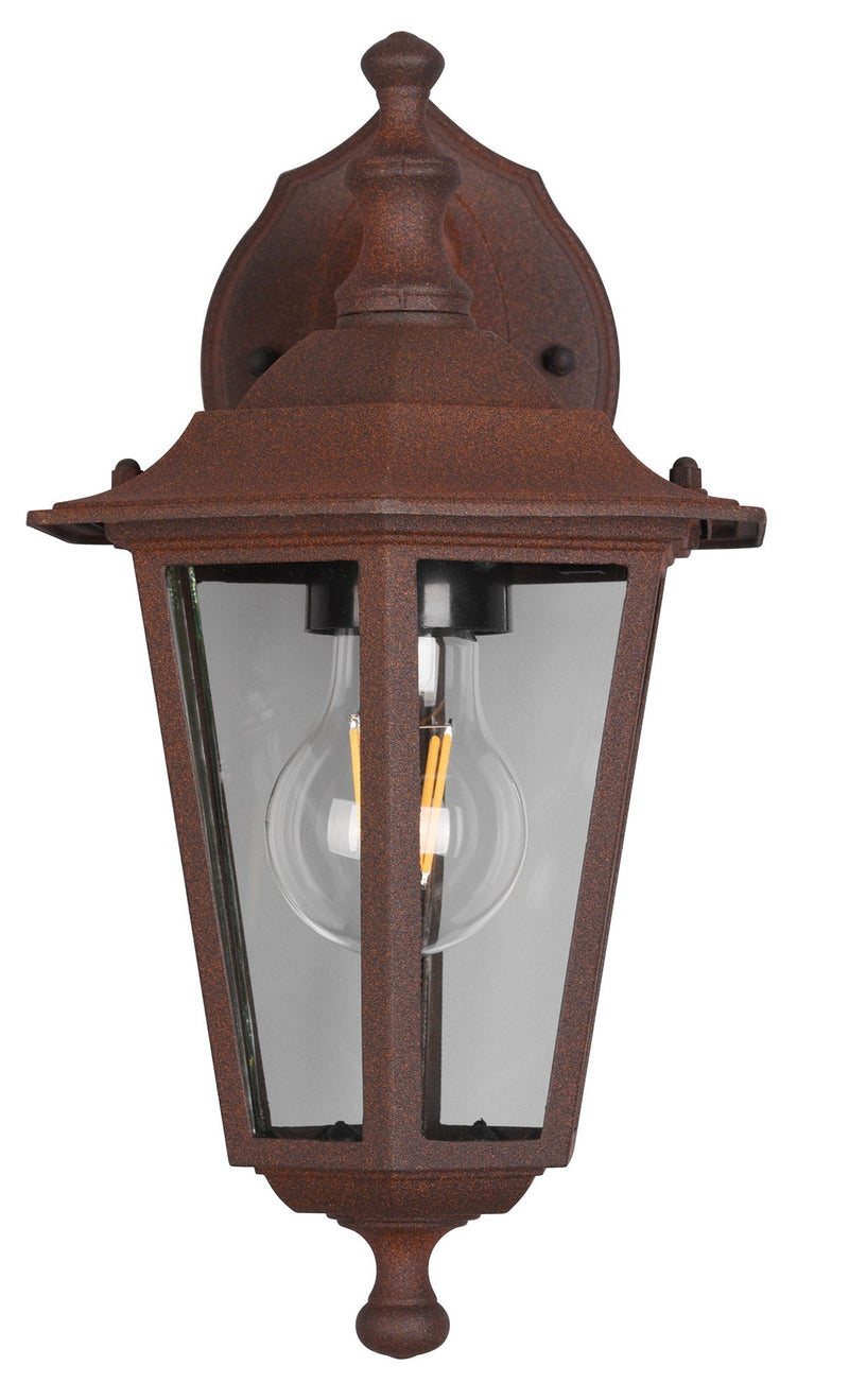 Applique da Esterno Attacco E27 in Alluminio Ruggine 