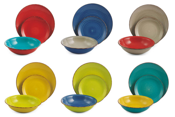 Servizio Piatti 18 Pezzi in Gres Villa d'Este Home Tivoli Baita 2 Multicolor online