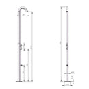 Doccia da Esterno Giardino Miscelatore e Lavapiedi Sined Quartu Inox