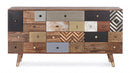 Credenza 2 Ante 150x40x78h cm 4 Cassetti Dhaval