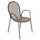Sedia da Giardino Sheffield Impilabile 54x61x90 h cm in Acciaio Taupe
