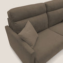 Divano Letto 2 Posti 156x102x97 cm in Tessuto Giallo