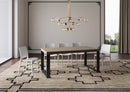 Tavolo Allungabile 200-460x90x77 cm Tecno Premium Tortora Telaio Antracite 