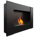 Camino a Bioetanolo da Parete 90,2x65 cm Flig Boston 2 Nero