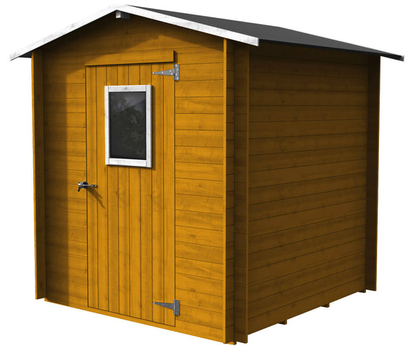 prezzo Casette Box da Giardino in Legno Porta Utensili 198x198x228 cm con Porta e Finestra Ecla Regis Larice