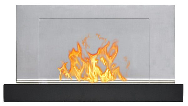 Camino a Bioetanolo da Parete 80x50x35 cm Kelly Nero e Acciaio online