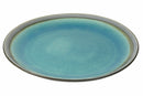 Set 6 Piatti Piani Ø27,5 cm in Gres Villa d'Este Home Tivoli Turchese Bahamas
