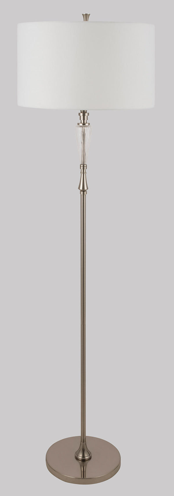 Lampada da terra Neoclassic in Metallo e Vetro Alicante Nickel acquista