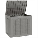 Baule da Giardino Impermeabile 56x41x50 cm con Maniglie in PP color Cachi      