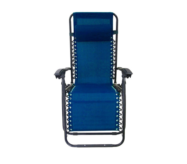 Sedia Sdraio Zero Gravity Reclinabile Pieghevole Blu prezzo