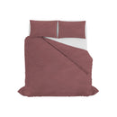 Copripiumino con Sacco e Federe Linea Water Washed Rosso Corallo