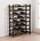 Cantinetta Portabottiglie in Legno 72x25x100 cm 48 Bottiglie Noce