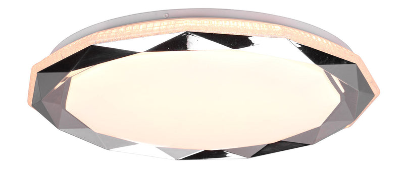 Plafoniera da Interno a LED in Plastica Cromo