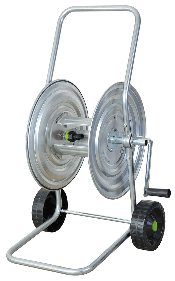 sconto Carrello Avvolgitubo Manuale 50 mt in Acciaio Rama Silver