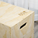 Plyo Box 3 Altezze 45x40x60 cm in Legno di Faggio   
