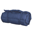 Cuscino Outdoor Imbottito Idrorepellente per Lettino da Esterno 60x180 cm in Poliestere e Policotone Blu      